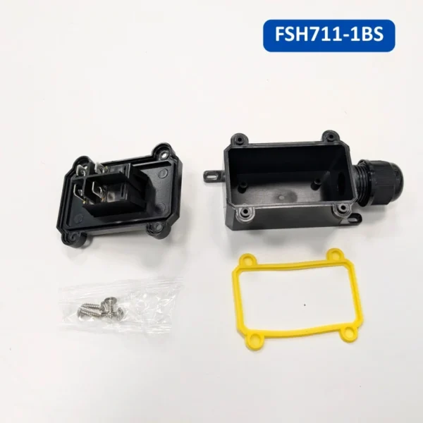 Hộp công tắc treo dây ngoài trời bật/tắt 1 đầu có LED đỏ IP65 chống nước – FSH711-1RS