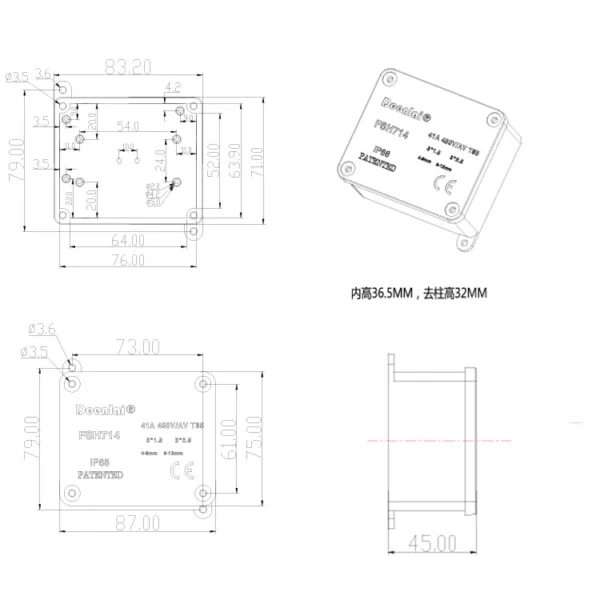 Hộp nối ngoài trời IP68 FSH714