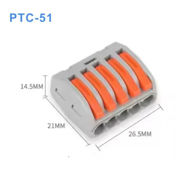 Cấu tạo lõi đồng cút nối nhanh PTC-51