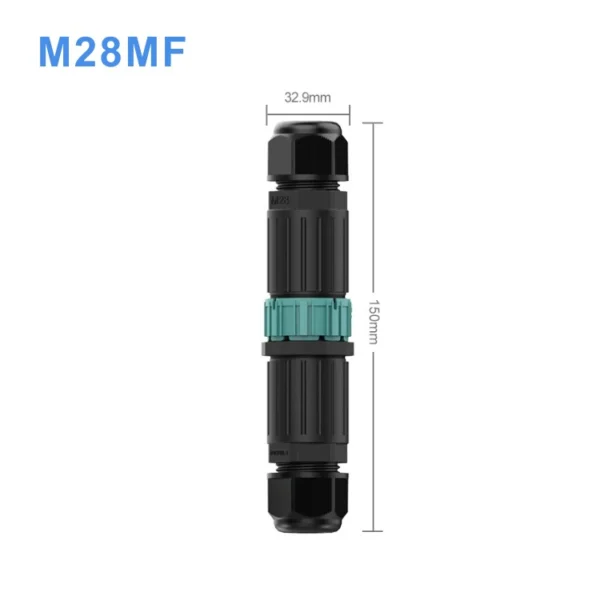 Đầu nối dây chống nước EW-M28MF đực cái 2 IP68