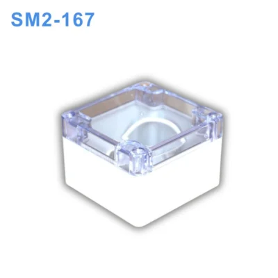 Hộp nối nhựa trong suốt chống nước Sanmu 2-167 (83*81*56mm)