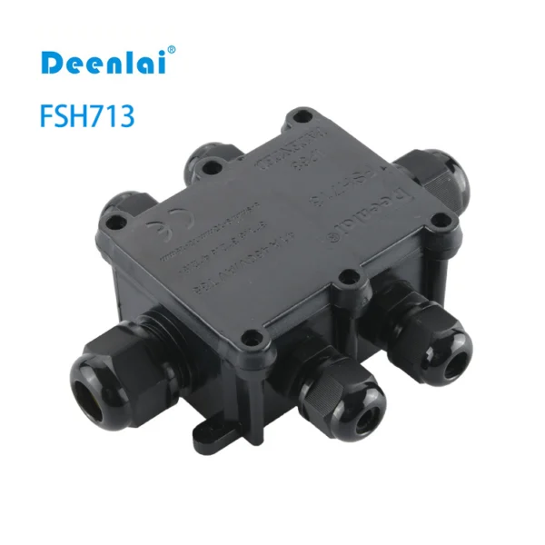 Hộp nối FSH713 6 đầu IP68 – Vít inox 304, chống nước, 450V/24A