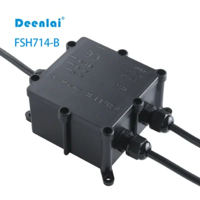 Hộp nối FSH714-B (3-cổng) IP68 – Vít inox 304, chống nước, 450V/24A