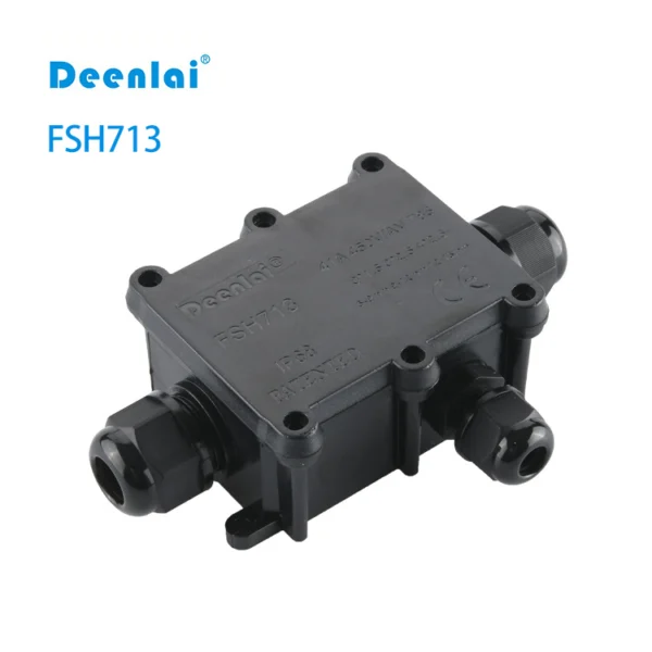Hộp nối FSH713 3 đầu IP68 – Vít inox 304, chống nước, 450V/24A