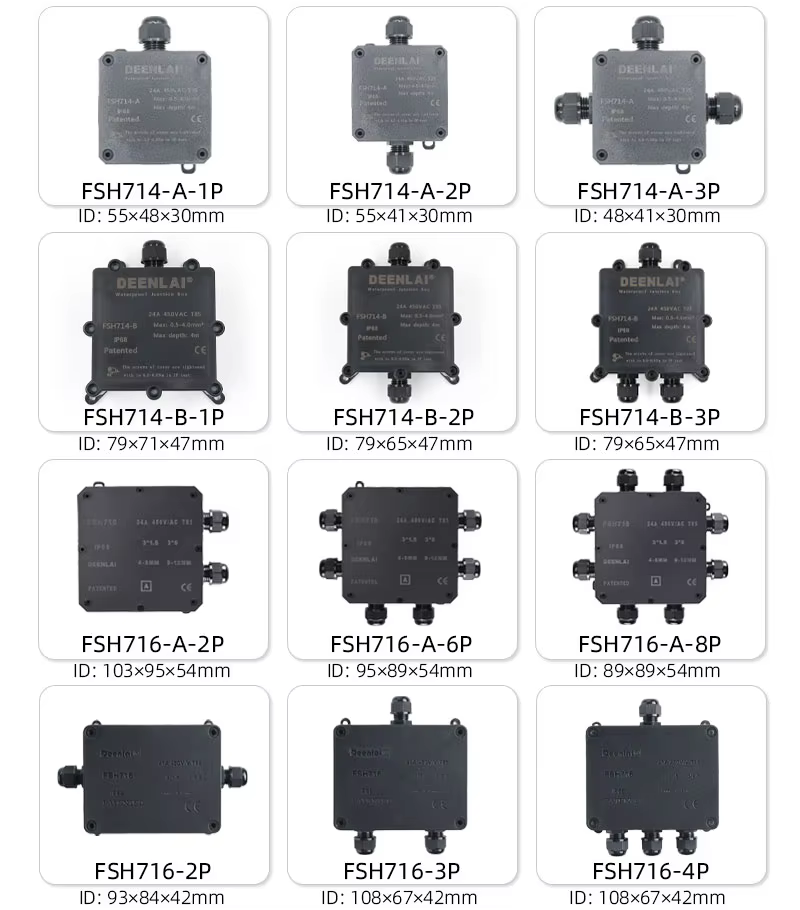 Hộp nối FSH713 6 đầu IP68