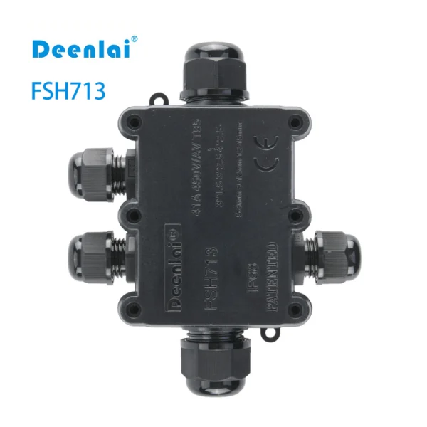 Hộp nối FSH713 5 đầu IP68 - Vít inox 304, chống nước, 450V/24A