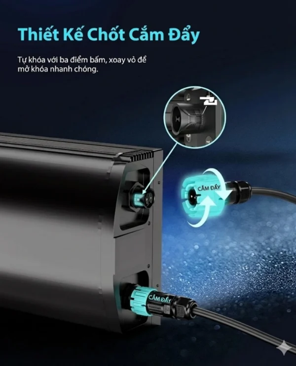 Đầu nối dây chống nước EW-M19MF đực cái 2 pin IP68