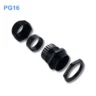 Ốc siết cáp nhựa PG16 đen – Chống nước, chống bụi IP67/IP68