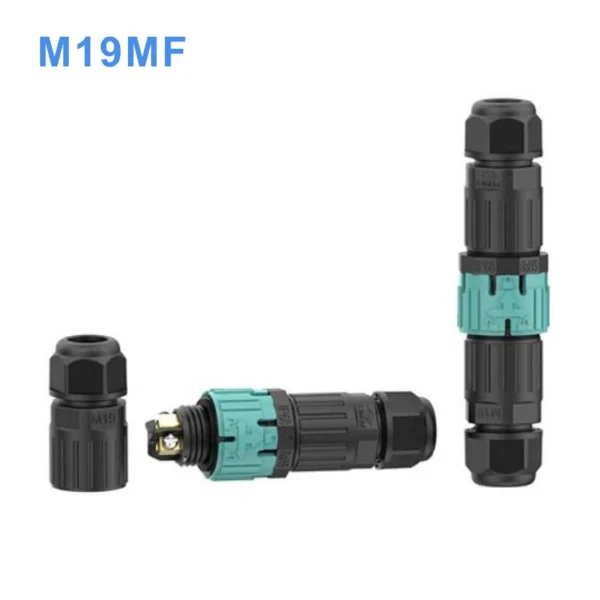 Đầu nối dây chống nước EW-M19MF đực cái 2 pin IP68