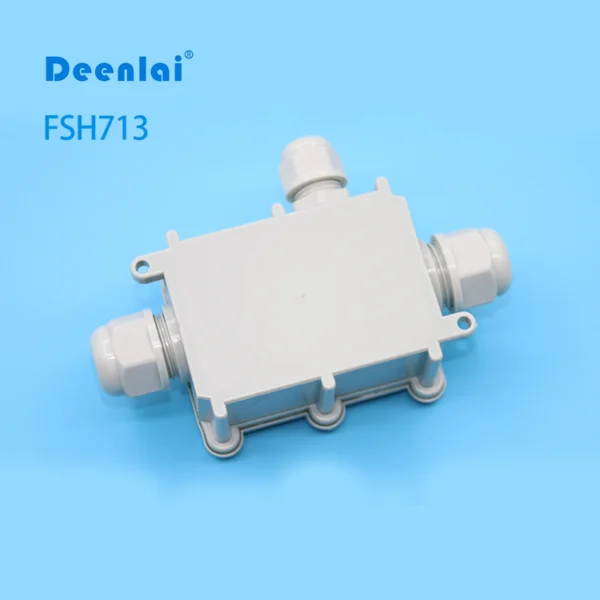 Hộp nối FSH713 (3-cổng) màu trắng – Chống nước, IP68, đạt chuẩn CE