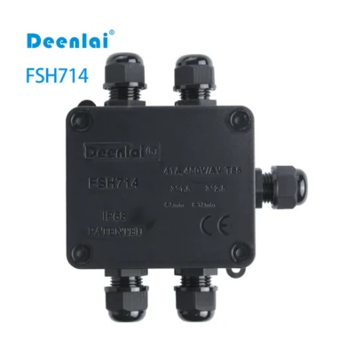 Hộp nối FSH714 (5-cổng) IP68 – Vít inox 304, hỗ trợ PG7, PG9, M20