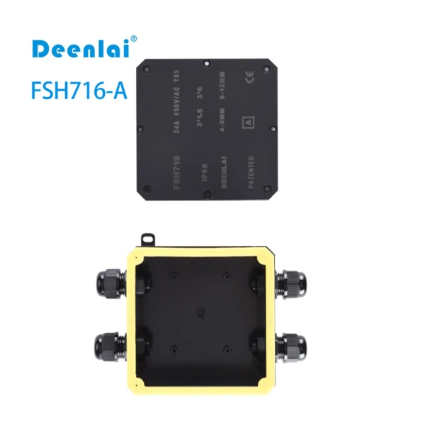 Hộp nối điện FSH716-A (4-cổng) phù hợp chiếu sáng, công nghiệp, năng lượng tái tạo.