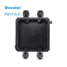Hộp nối FSH716-A (4-cổng) IP68 – Vít inox 304, hỗ trợ PG7, PG9, M20