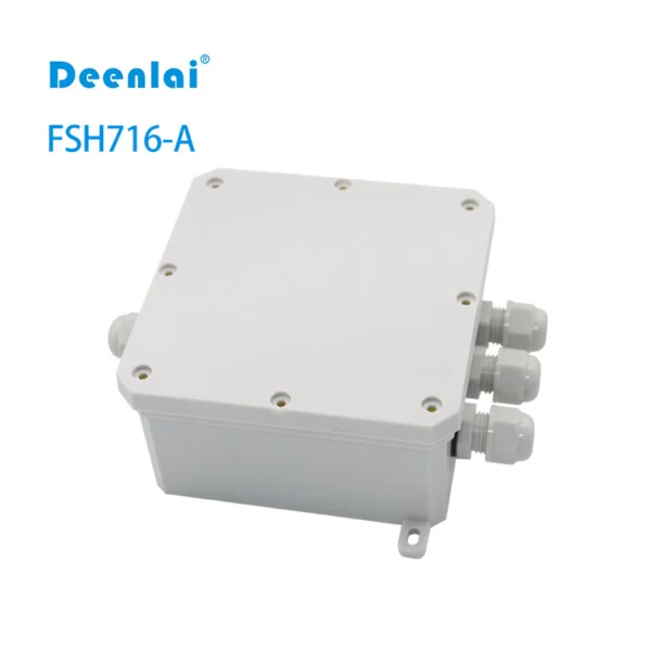 Hộp nối FSH716-A (4-cổng) màu trắng – IP68 chống nước bụi, vít inox 304