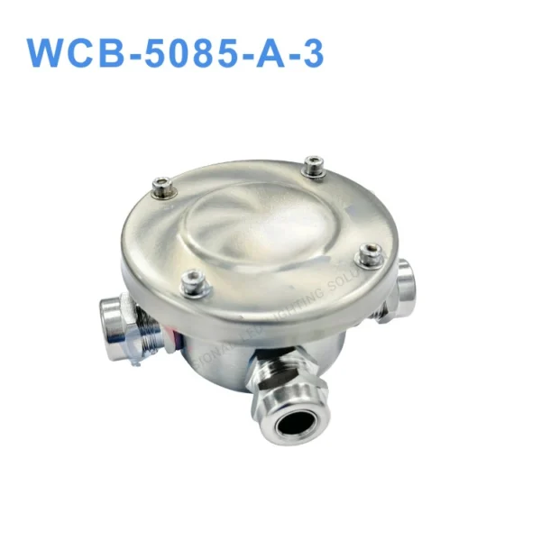 Hộp nối điện inox WCB-5085-A-3 – chống nước, chống bụi IP68
