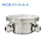 Hộp nối chống nước inox WCB-5115-A-4 (4 cổng)-IP68, inox 304