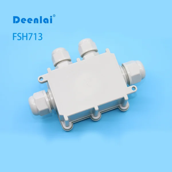 Hộp nối FSH713 (4-cổng) màu trắng – IP68, chống nước, đạt chuẩn CE
