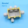 Hộp nối FSH713 (5-cổng) màu trắng IP68 – Chống nước, 450V/24A, đạt chuẩn CE