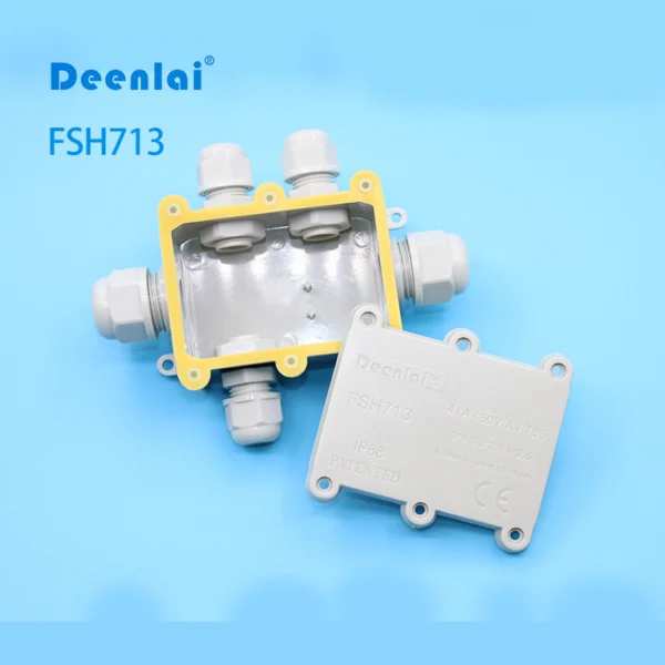 Hộp nối FSH713 (5-cổng) màu trắng IP68