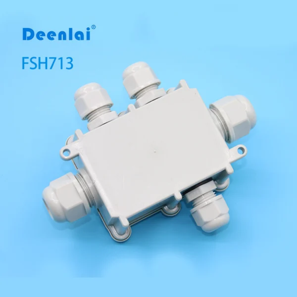 Hộp nối FSH713 (5-cổng) màu trắng IP68 – Chống nước, 450V/24A, đạt chuẩn CE