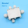 Hộp nối FSH713 (5-cổng) màu trắng IP68 – Chống nước, 450V/24A, đạt chuẩn CE