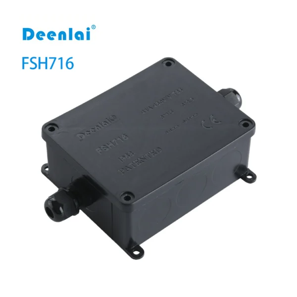 Hộp nối FSH716 (2-cổng) – IP68, vít inox 304, hỗ trợ PG7, PG9, M20
