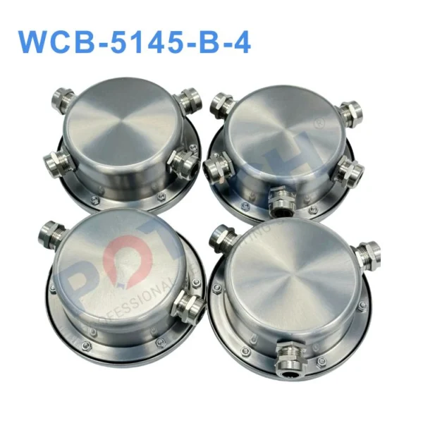 Hộp nối chống nước inox WCB-5145-B-4 (4 cổng) IP68 – Inox 304 cao cấp