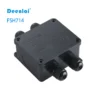Hộp nối FSH714 (4-cổng) IP68 – Vít inox 304, hỗ trợ PG7, PG9, M20