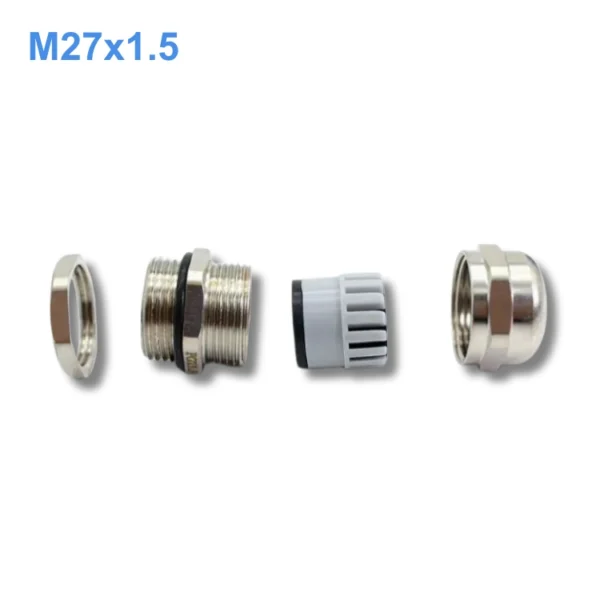 Ốc siết cáp đồng mạ Niken M27x1.5 IP68