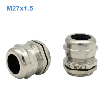 Ốc siết cáp đồng mạ Niken M27x1.5 IP68