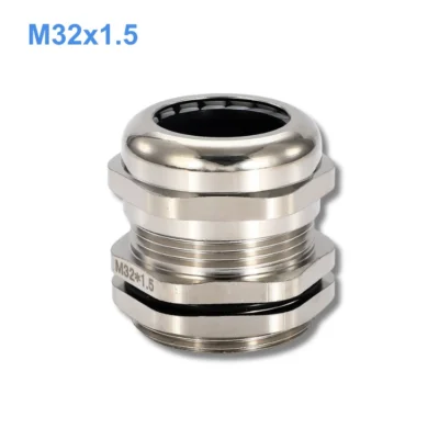 Ốc siết cáp đồng mạ Niken M32x1.5 IP68