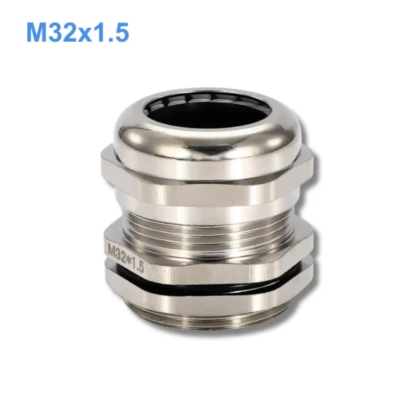 Ốc siết cáp đồng mạ Niken M32x1.5 IP68