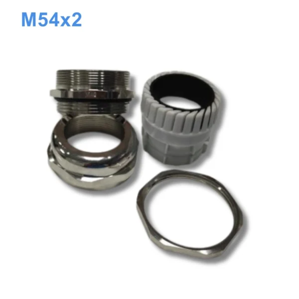 Ốc siết cáp đồng mạ Niken M54x2