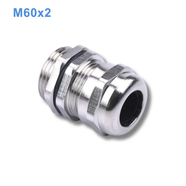 Ốc siết cáp đồng mạ Niken M60x2 IP68