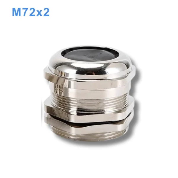 Ốc siết cáp đồng mạ Niken M72x2 IP68