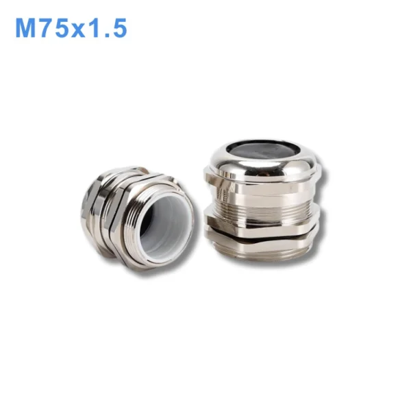 Ốc siết cáp đồng mạ Niken M75x1.5 IP68