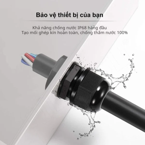 Ốc siết cáp nhựa M16 – Chống nước, chống bụi IP67/IP68