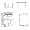 Hộp nối FSH716-B IP68 – Vít inox 304, hỗ trợ PG7, PG9, M20