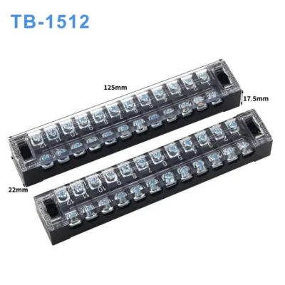 Cầu đấu dây điện 12 cực-15A (domino điện) - TB-1512