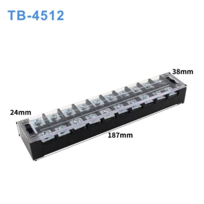 Cầu đấu dây điện 12 cực-45A (domino điện) - TB-4512
