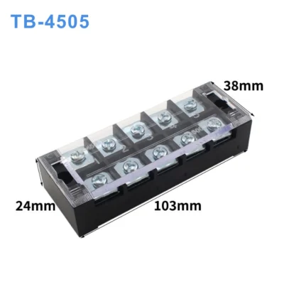 Cầu đấu dây điện 5 cực-45A (domino điện) - TB-4505