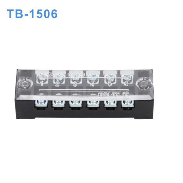 Cầu đấu dây điện 6 cực-15A (domino điện) - TB-1506