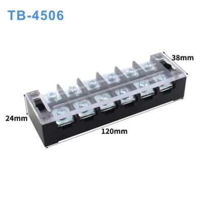 Cầu đấu dây điện 6 cực-45A (domino điện) - TB-4506