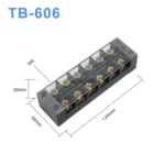 Cầu đấu dây điện 6 cực-60A (domino điện) – TB-606