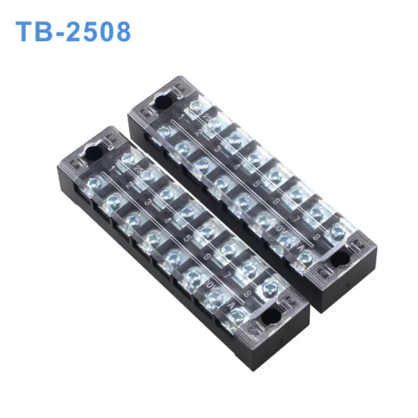 Cầu đấu dây điện 8 cực-25A (domino điện) – TB-2508