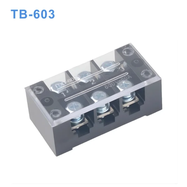 Cầu đấu điện 3 cực-60A (domino điện)- TB-603