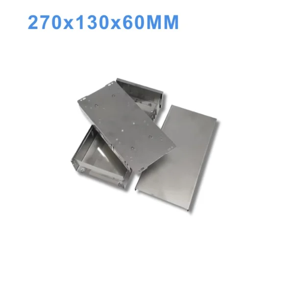 Hộp inox chống nước che mưa cho nguồn tổ ong 270x130x60mm