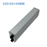 Hộp nhôm đựng pin cho đèn năng lượng mặt trời IP65 size 320×85×50mm