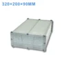 Hộp nhôm đựng pin cho đèn năng lượng mặt trời IP65 size 320×200×90mm