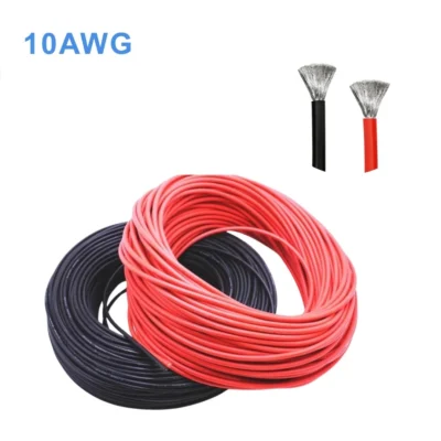 Dây điện vỏ bọc silicon-10AWG (6 mm²) siêu mềm, chống cháy